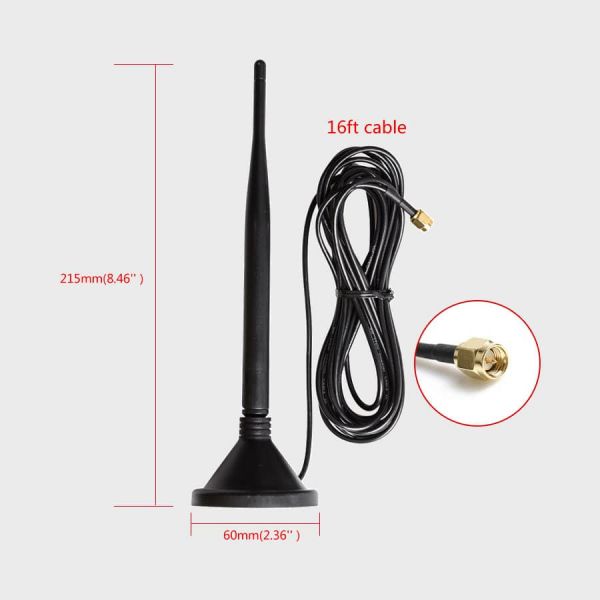 Haloview Wireless Angle Adjustable Antenna Extension with Magnetic Base