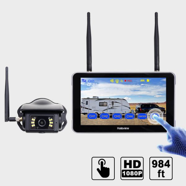 Byte Tango BT7 Touch 1080P Wireless Backup Camera System with Touch Screen