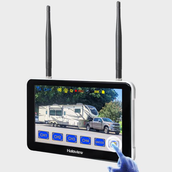 Byte Tango BT7R Touch V2 1080P Wireless Backup Camera System with Marker Light & Touch Screen