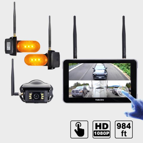 Byte Tango BT7 Touch Plus 1080P Wireless Backup Camera System with 3 Cameras & Touch Screen