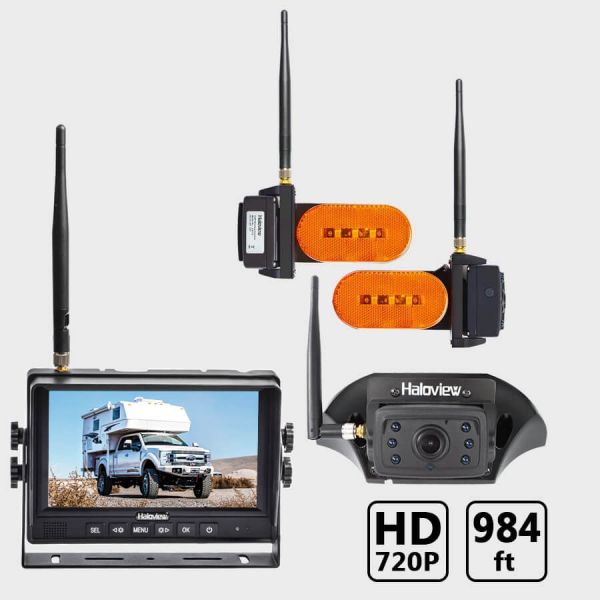 Haloview MC7109 Plus 7 Inch 720P HD Digital Wireless 3 Rear View Camera System