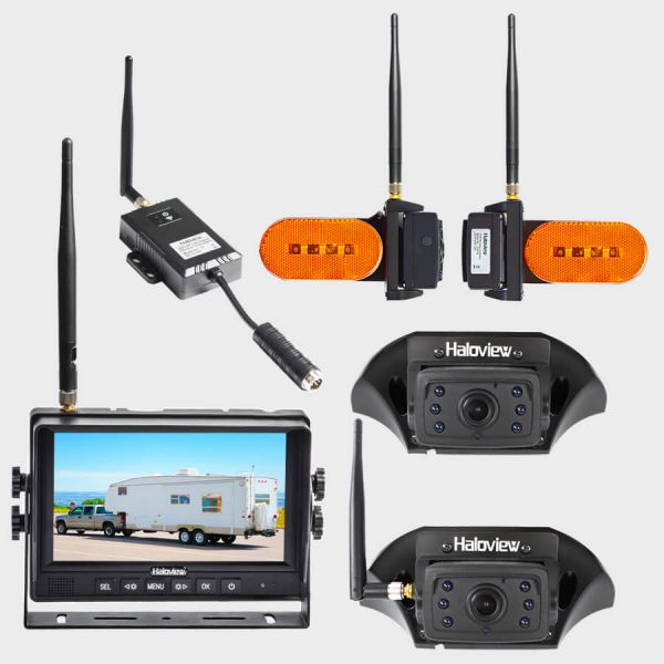 Haloview 7 inch 720P Wireless Range Dominator 4-Camera System RD7 Ultimate