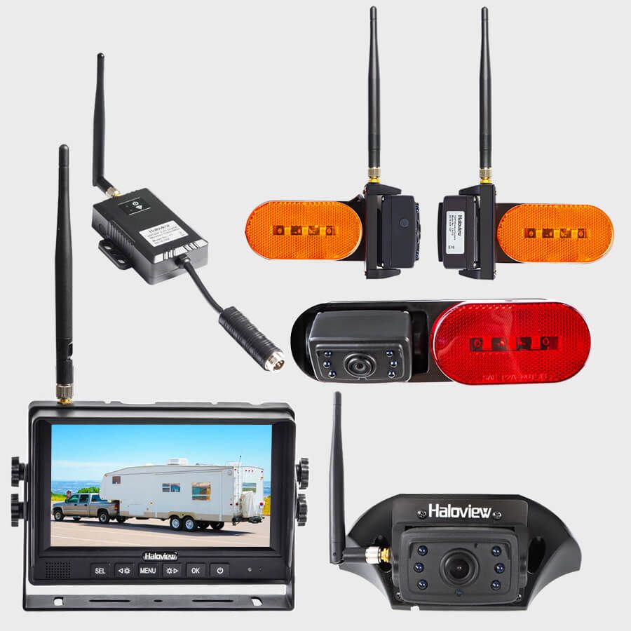 Haloview Handy 10 Wireless Rear View Mirror Backup Camera Dashcam Hitch  Camera System