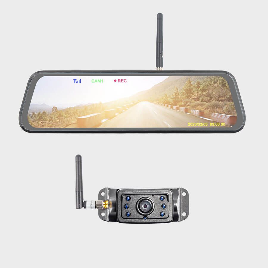 Haloview Wireless Backup Camera Rearview Mirror Dashcam MC10