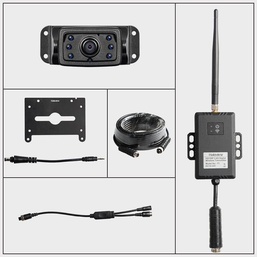 Haloview CA614T Wireless Long Range Backup Camera for Truck/Trailer/Bus/RV/Pickups/Camper 