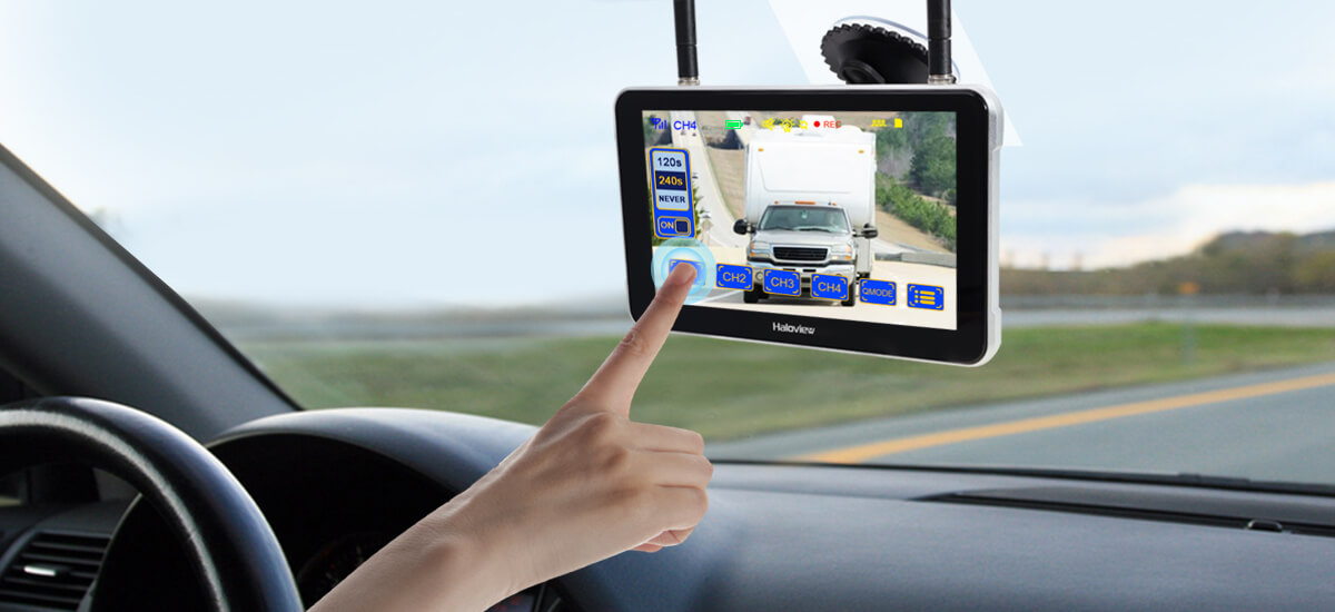 BT7 Solar-Powered Backup Camera System